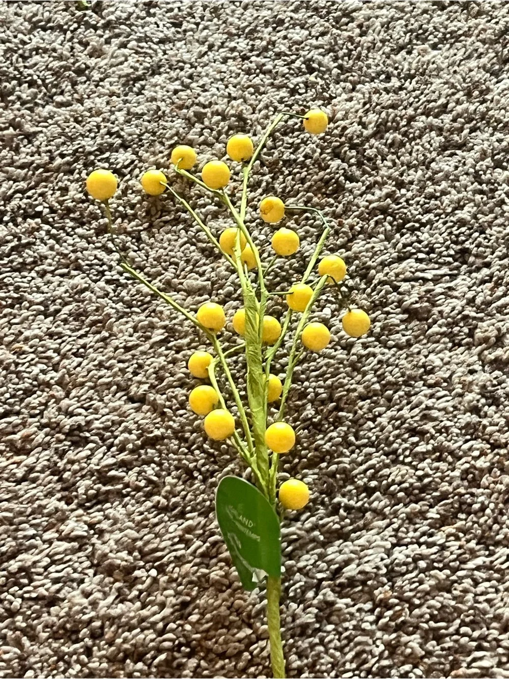 Ashland Yellow Spring Berry Spray Artificial Floral Stems - Home Accents (8)